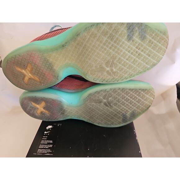 Nike Kobe Bryant X 10 Easter Basketball Shoes Mens 05317-808 Lava Sunset Glow - Picture 9 of 13